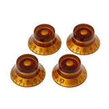 Gibson Accessories Top Hat Knobs 4-pack - Vintage Amber - CBN Music Warehouse