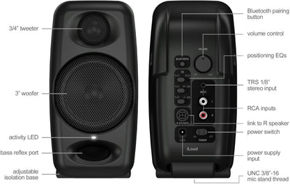 IK Multimedia iLoud Micro Monitors Pair with Bluetooth