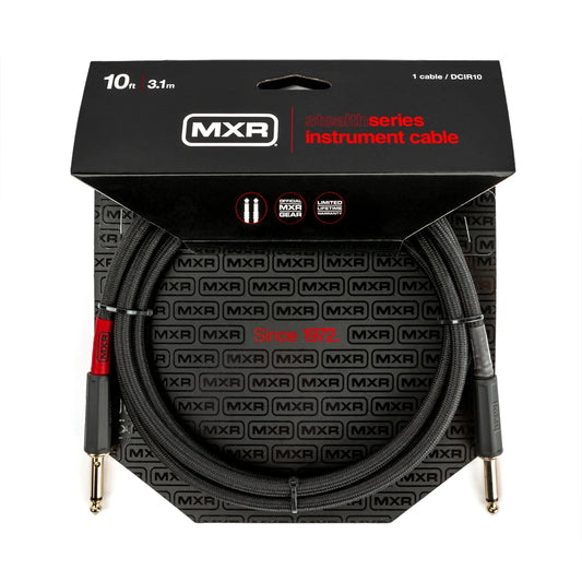 Dunlop MXR DCIR10 Stealth Series Instrument Cable 10 foot Straight-Straight - CBN Music Warehouse