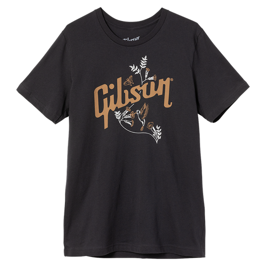 Gibson Hummingbird Tee Charcoal - Large