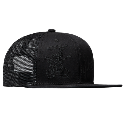 Gibson Slash 'Skully' Trucker Hat, All-Black