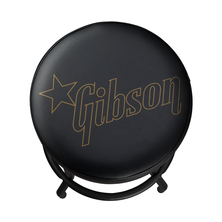 Gibson GA-STOOL3 Premium 30-Inch Playing Stool, Star Logo