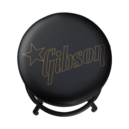 Gibson GA-STOOL3 Premium 30-Inch Playing Stool, Star Logo