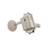Gibson PMMH-060 Deluxe White Button Tuning Machine Set, Nickel - CBN Music Warehouse