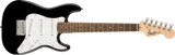 Squier Mini Stratocaster Electric Guitar, Black with Laurel Fingerboard - CBN Music Warehouse