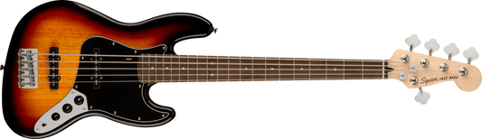 Squier Affinity Jazz Bass V 5-Strings with Laurel Fingerboard, 3-Color Sunburst - CBN Music Warehouse