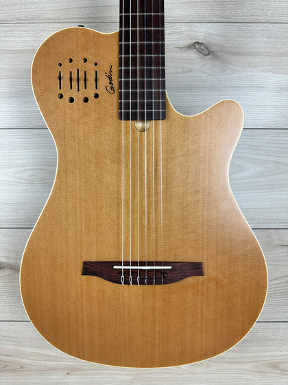 Godin 041756 MultiAc Nylon Grand Concert Encore Acoustic Electric Guitar – Natural