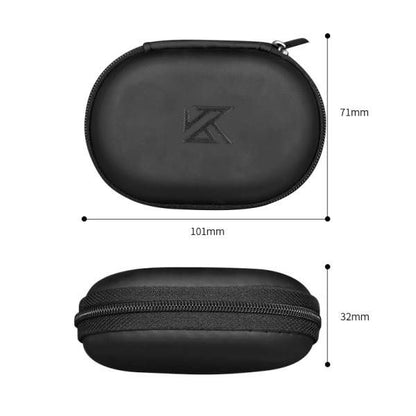 KZ Portable Oval Case for in ear Earphone (Black) - CBN Music Warehouse