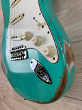 Fender Custom Shop 1967 Stratocaster Heavy Relic Aged, Sea Foam Green - CBN Music Warehouse