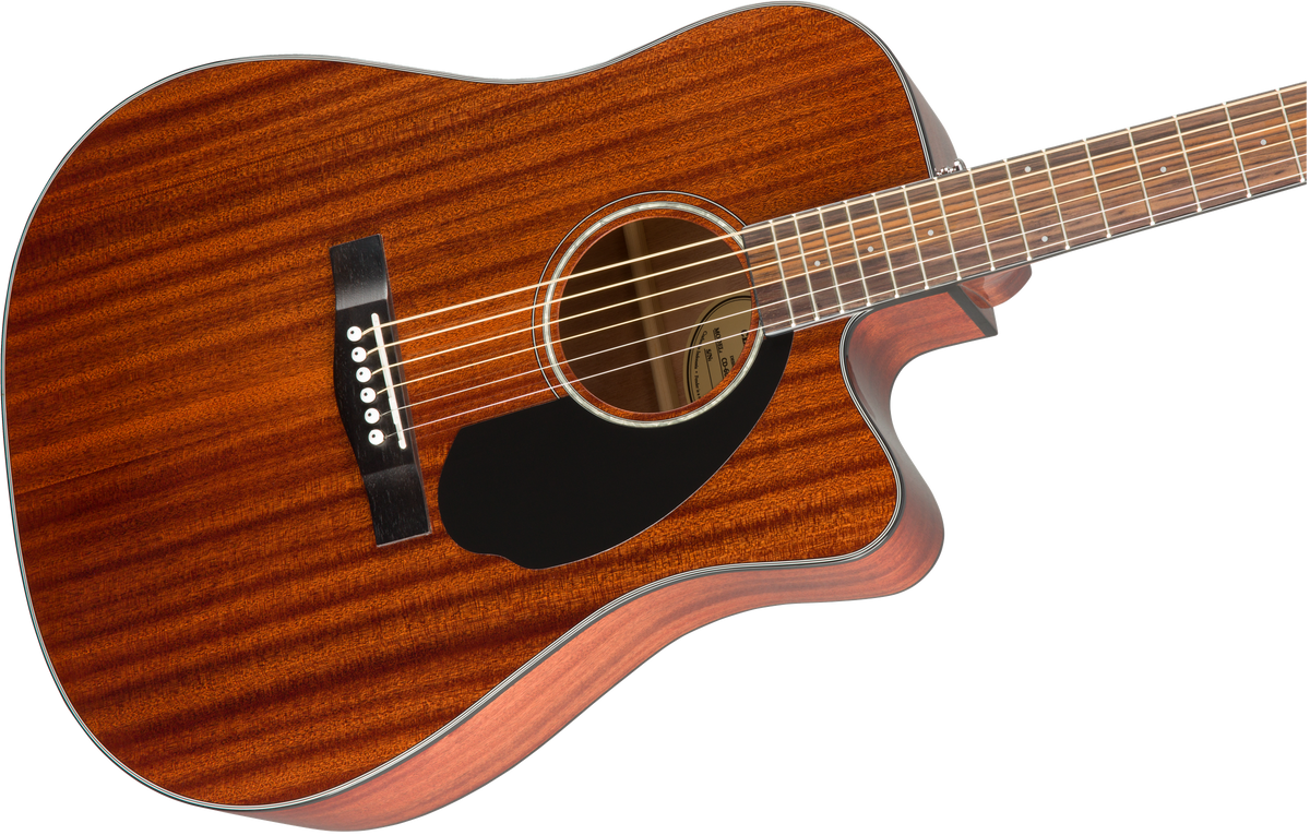 Fender CD-60SCE Dreadnought Acoustic-Electric Guitar All Mahogany - CBN Music Warehouse