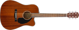 Fender CD-60SCE Dreadnought Acoustic-Electric Guitar All Mahogany - CBN Music Warehouse