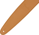 Fender Limited Leather Guitar Strap, Laurel Tan - CBN Music Warehouse