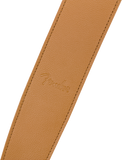 Fender Limited Leather Guitar Strap, Laurel Tan - CBN Music Warehouse