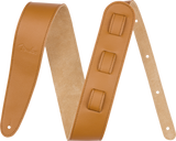 Fender Limited Leather Guitar Strap, Laurel Tan - CBN Music Warehouse