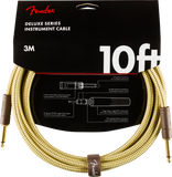 Fender Deluxe Series Instrument Cable, Straight/Straight 10 foot Tweed - CBN Music Warehouse