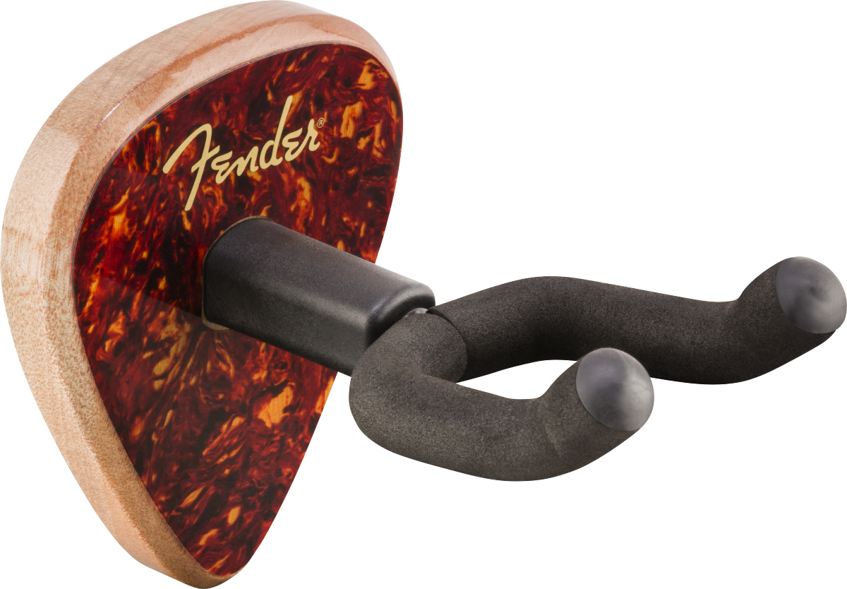 Fender Genuine 351 Pick Style Guitar Wall Hanger, Tortoiseshell Mahogany