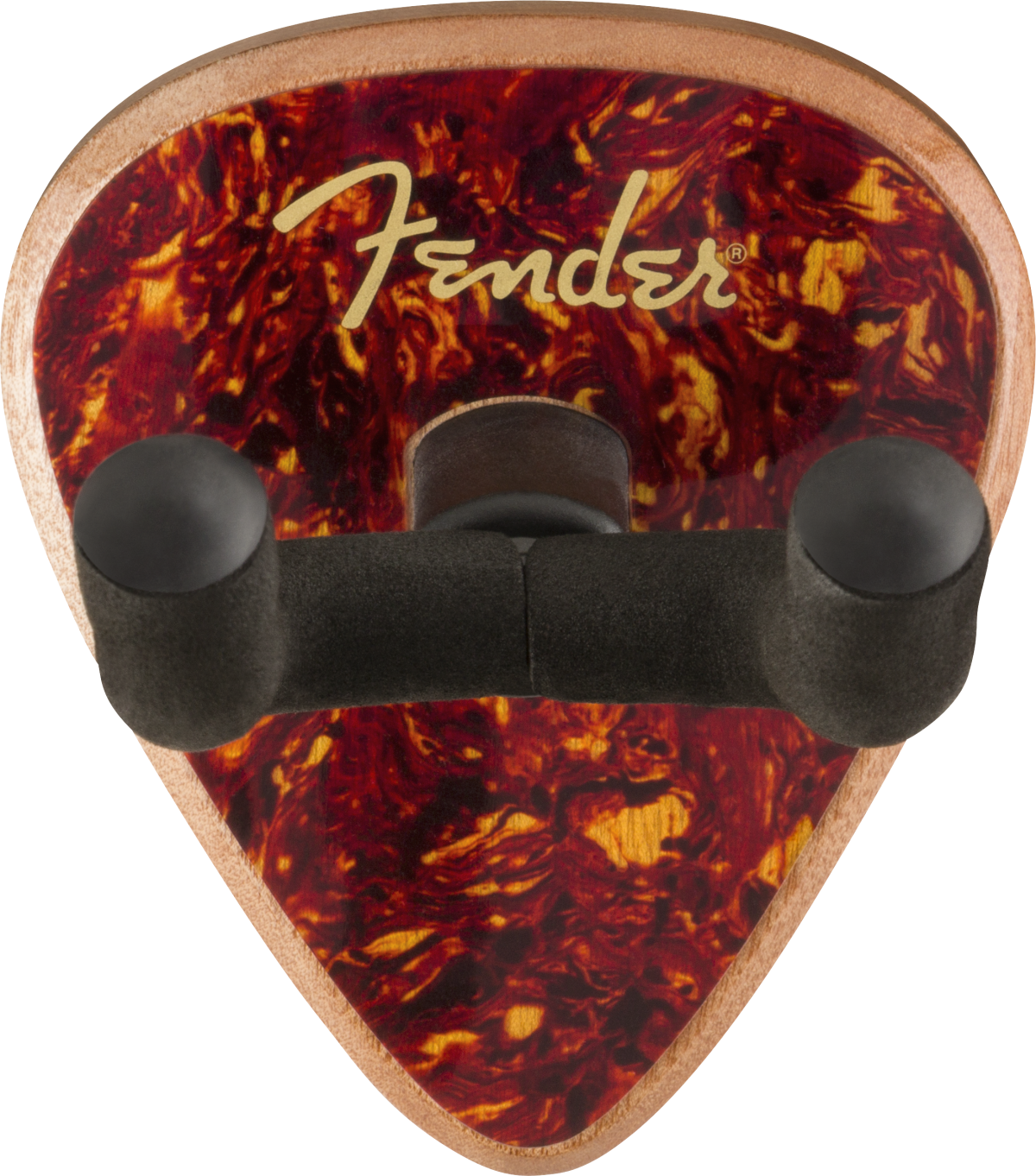 Fender Genuine 351 Pick Style Guitar Wall Hanger, Tortoiseshell Mahogany