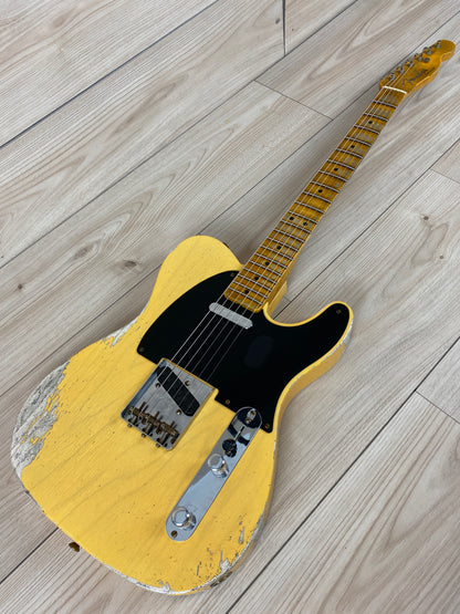 Fender Custom Shop Limited Edition '51 Telecaster Heavy Relic Maple Fingerboard Aged Nocaster Blonde - CBN Music Warehouse