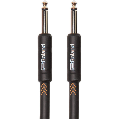 Roland Instrument Cable, Straight/Straight 1/4" jack, Black series - CBN Music Warehouse