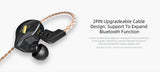 KZ EDX HiFi in Ear Earphone Monitor Bass Earbuds Sport Headset (Without mic, Black) - CBN Music Warehouse