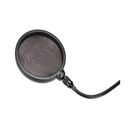 MJ Audio Microphone Pop Filter for Studio Mount Gooseneck with Stand Clip kit 6 inch - CBN Music Warehouse