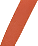 Fender Limited Leather Strap, Tangerine - CBN Music Warehouse