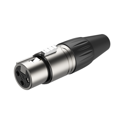 Roxtone XP3FM Male & Female 3-pin DMX Cable-mount Connector Set