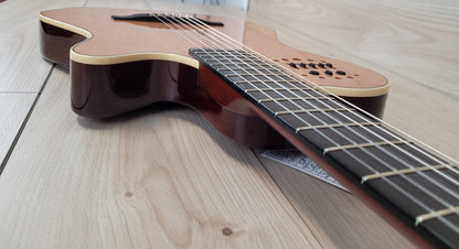 Godin MultiAc Grand Concert SA, Nylon String Acoustic-Electric Guitar - Natural - CBN Music Warehouse