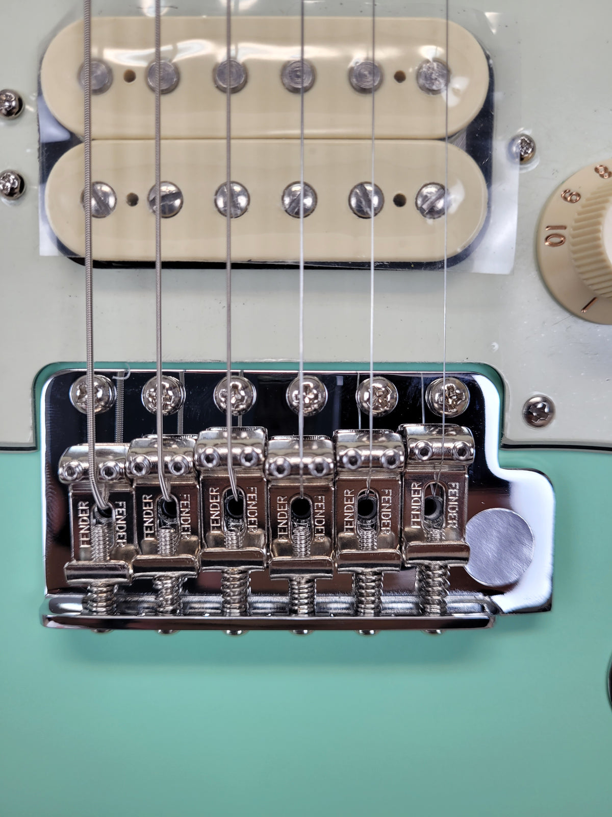 Fender American Performer Stratocaster® HSS Electric Guitar - Satin Surf Green