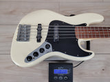 Fender Deluxe Active Jazz Bass - Olympic White - CBN Music Warehouse