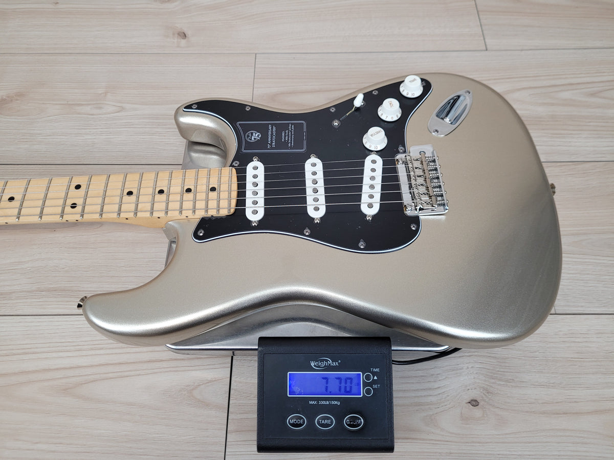 Fender 75th Anniversary Stratocaster®, limited-edition electric guitar, Diamond - CBN Music Warehouse