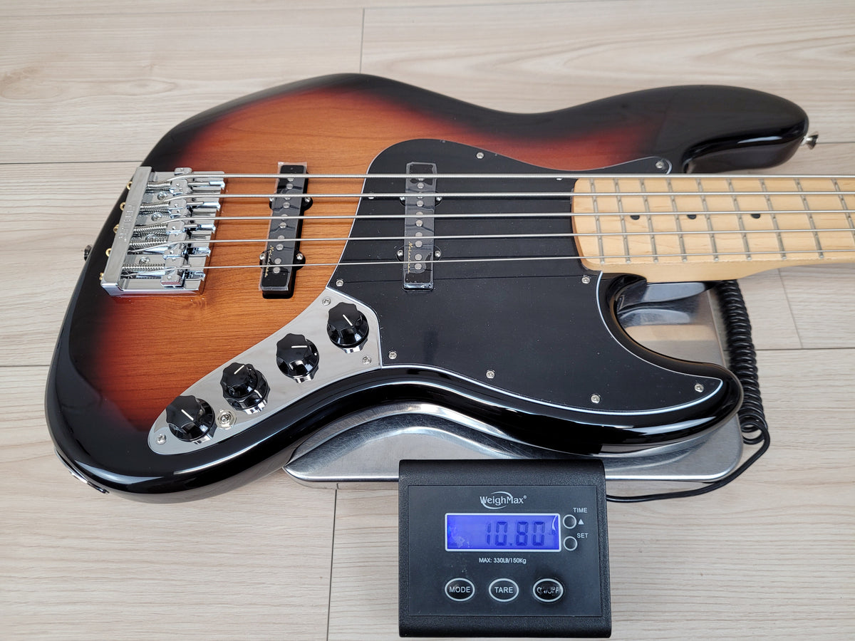 Fender DELUXE ACTIVE JAZZ BASS® V - 3-Color Sunburst - CBN Music Warehouse