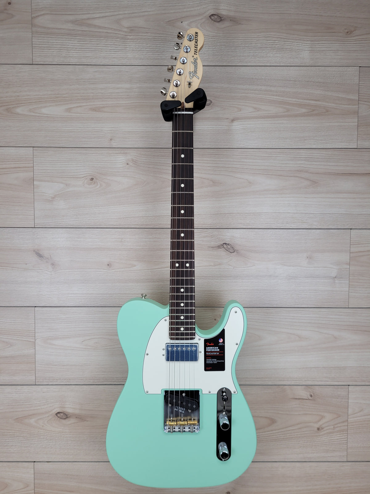 AMERICAN PERFORMER TELECASTER® HUM - Satin Surf Green - CBN Music Warehouse