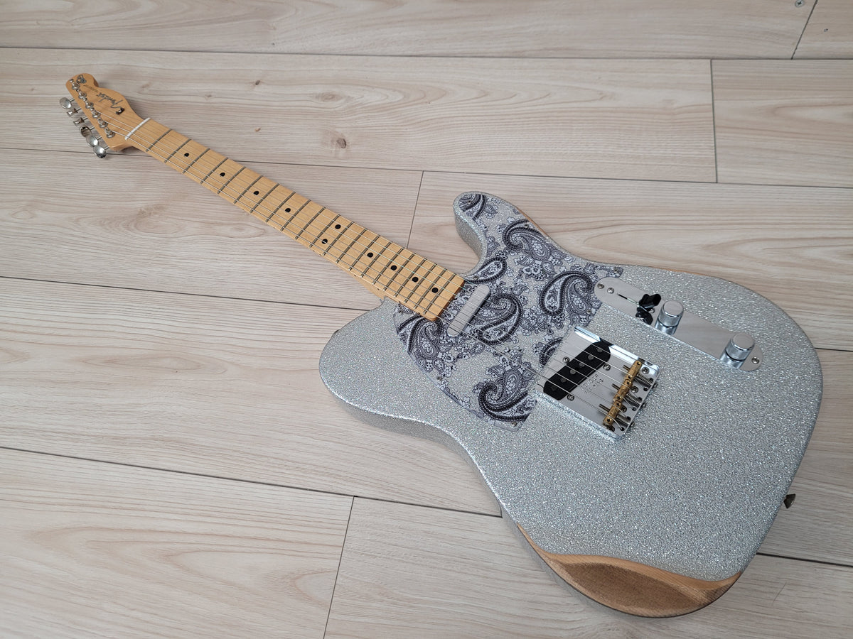 Fender Brad Paisley Road Worn Telecaster - Silver Sparkle - CBN Music Warehouse