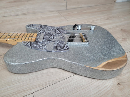 Fender Brad Paisley Road Worn Telecaster - Silver Sparkle - CBN Music Warehouse