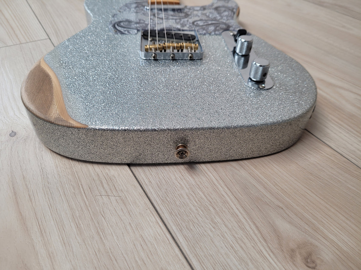 Fender Brad Paisley Road Worn Telecaster - Silver Sparkle - CBN Music Warehouse