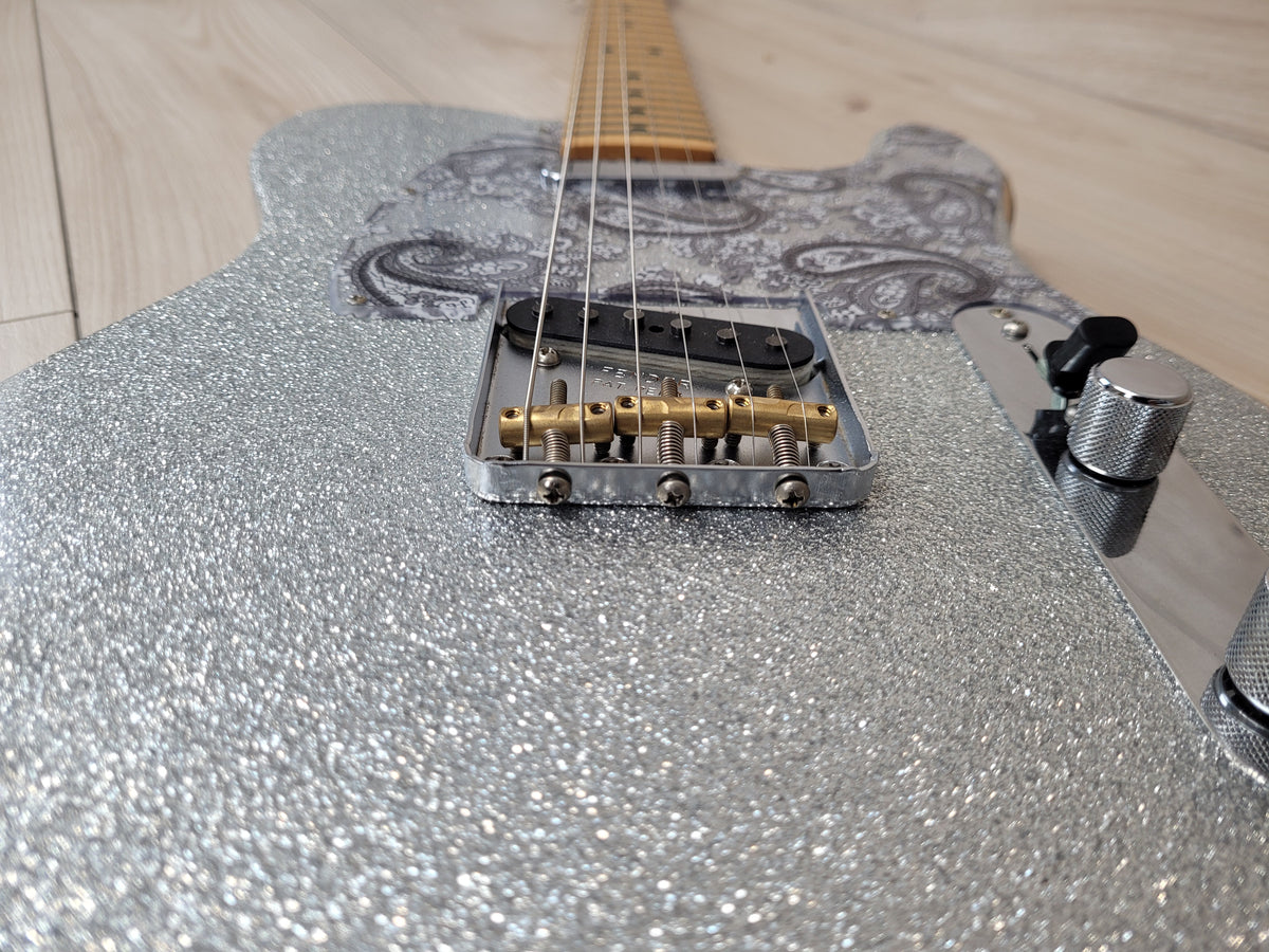 Fender Brad Paisley Road Worn Telecaster - Silver Sparkle - CBN Music Warehouse