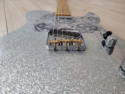 Fender Brad Paisley Road Worn Telecaster - Silver Sparkle - CBN Music Warehouse