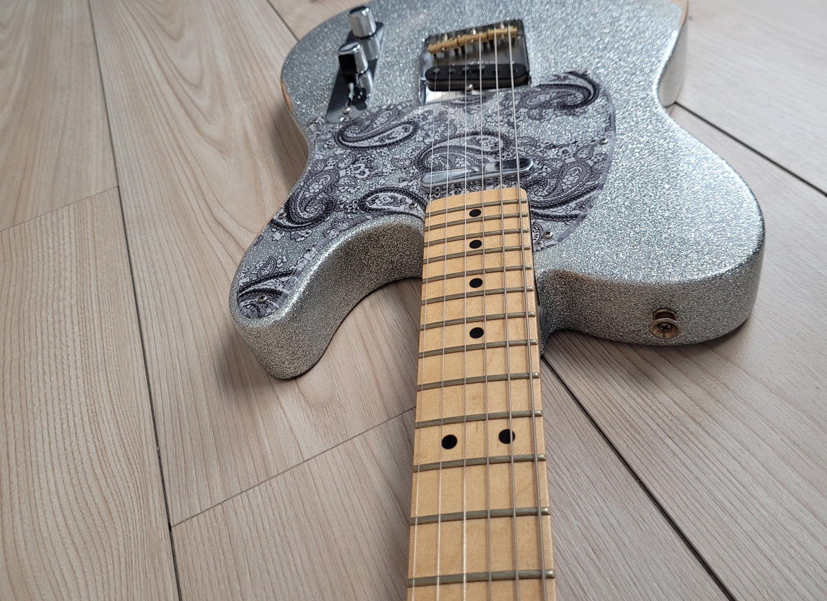 Fender Brad Paisley Road Worn Telecaster - Silver Sparkle - CBN Music Warehouse