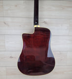 EKO Next Series Dreadnought Cutaway Acoustic Electric Guitar - Natural - CBN Music Warehouse