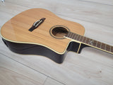 EKO Next Series Dreadnought Cutaway Acoustic Electric Guitar - Natural - CBN Music Warehouse
