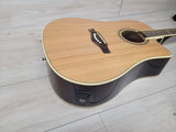 EKO Next Series Dreadnought Cutaway Acoustic Electric Guitar - Natural - CBN Music Warehouse