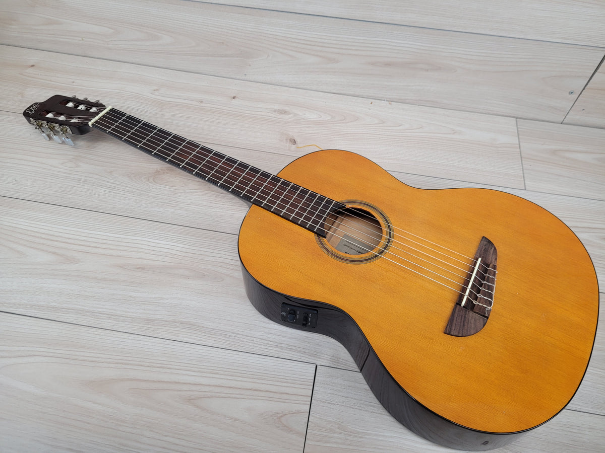 Eko Guitars Sparkling Flame Series Acoustic Electric Guitar Nylon Strings - Natural