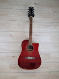 Eko NXT Dreadnought Cutaway Acoustic Electric Guitar - Wine Red - CBN Music Warehouse