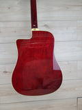 Eko NXT Dreadnought Cutaway Acoustic Electric Guitar - Wine Red - CBN Music Warehouse