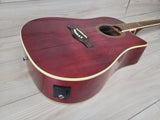 Eko NXT Dreadnought Cutaway Acoustic Electric Guitar - Wine Red - CBN Music Warehouse