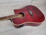 Eko NXT Dreadnought Cutaway Acoustic Electric Guitar - Wine Red - CBN Music Warehouse