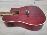 Eko NXT Dreadnought Cutaway Acoustic Electric Guitar - Wine Red - CBN Music Warehouse
