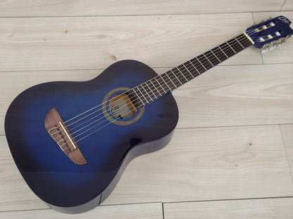 EKO SPARK 1/2 reduced size Classic Guitar - Bluburst - CBN Music Warehouse