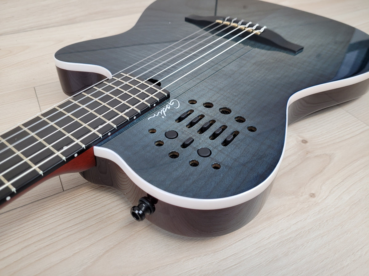 Godin ACS Denim Blue Flame - CBN Music Warehouse